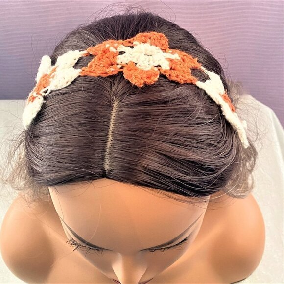 🌟2 FOR 12🌟 NWT Loretta Ann Creations Lace Flower Headband❤️ - Picture 2 of 4